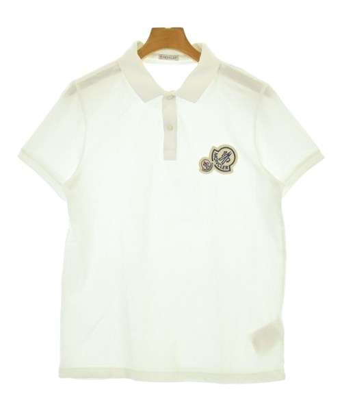 MONCLER モンクレールポロシャツ メンズ M 白【中古】【古着】