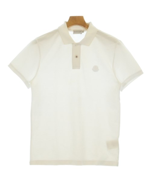 MONCLER モンクレールポロシャツ メンズ M 白【中古】【古着】