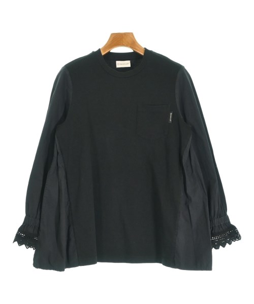 MONCLER モンク軌跡ティーシャツ・カットソー レディース S 黒【中古】【古着】