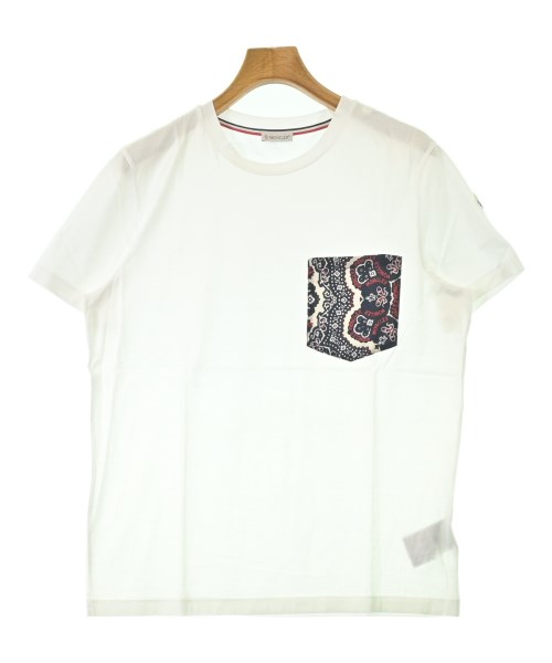 MONCLER モンク軌跡ティーシャツ・カットソー メンズ L 白【中古】【古着】