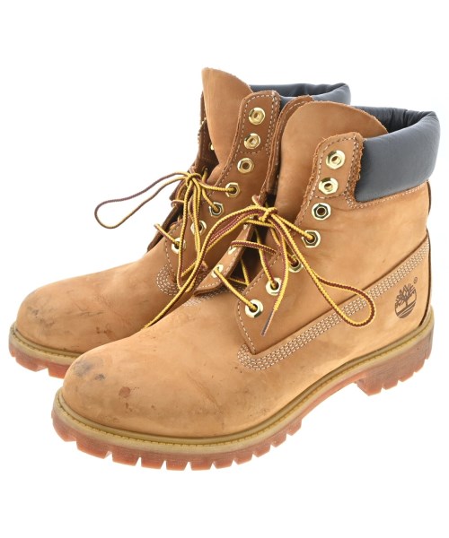 Timber Land ティンバーランドブーツ メンズ US9(27糎位) ベージュ【中古】【古着】