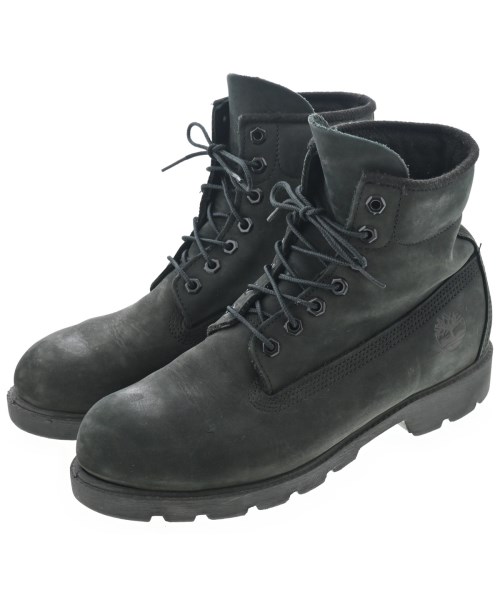 Timber Land ティンバーランドブーツ メンズ US9(27糎位) 黒【中古】【古着】
