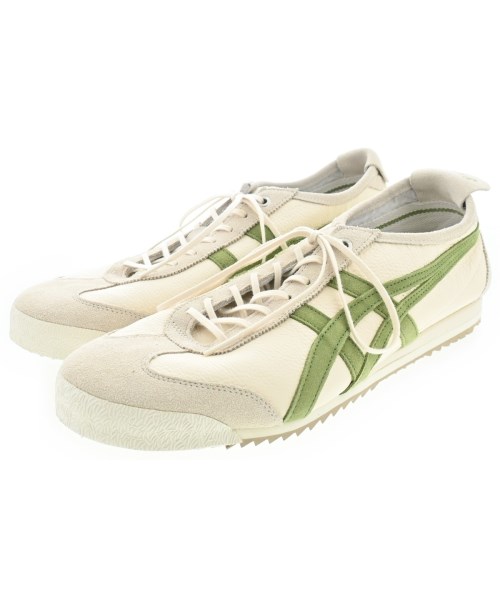 Onitsuka Tiger オニツカタイガースニーカー メンズ 27.5糎 象牙色x緑【中古】【古着】