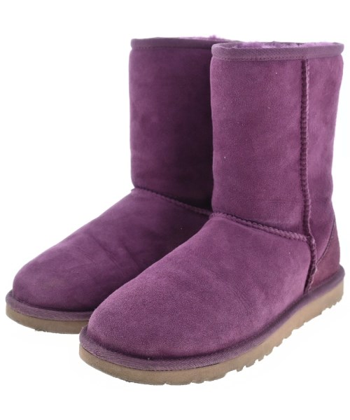 UGG　アグ　ショートブーツ　パープルマーブル　新品！！２４cm パープル（紫）系 UGG(アグ) ブーツ(レディース) - 海外通販のBUYMA