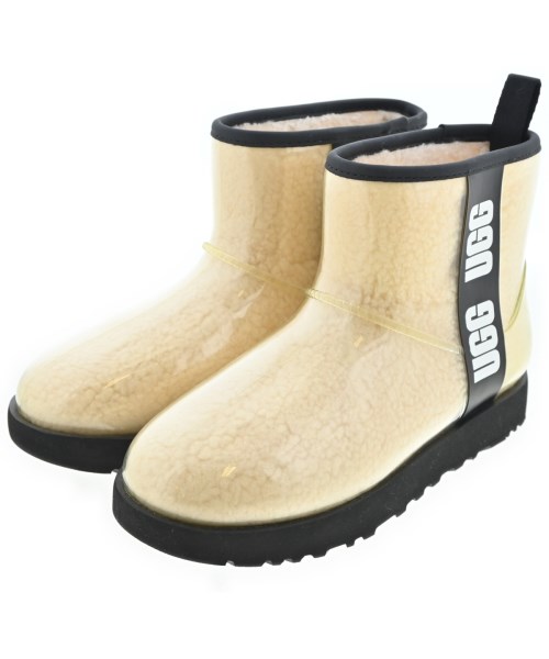 UGG australia アグオーストラリアレインシューズ レディース 24珊 ベージュ【中古】【古着】