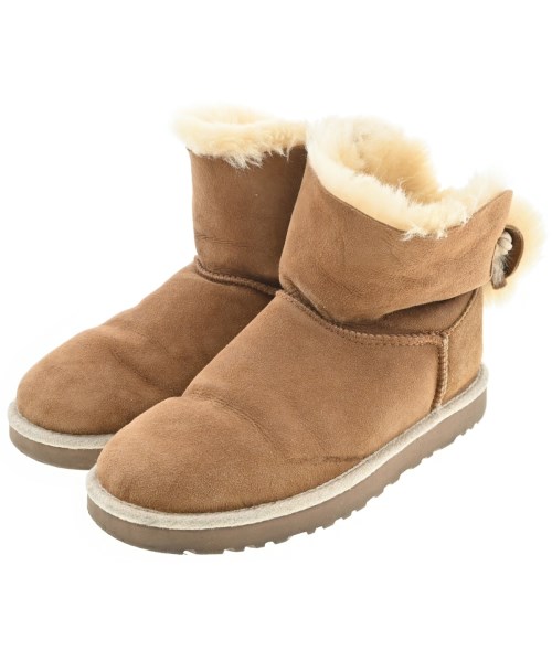 UGG australia アグオーストラリア ブーツ レディース 24cm 茶xベージュ 【中古】【古着】