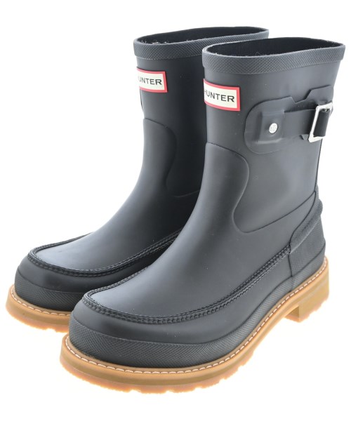 HUNTER ハンター レインシューズ メンズ UK7(25.5cm位) 黒 【中古】【古着】