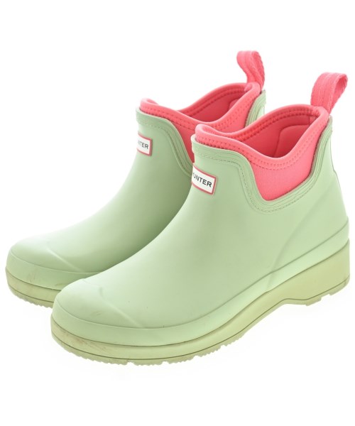 HUNTER ハンター レインシューズ レディース UK5(23.5cm位) 緑 【中古】【古着】