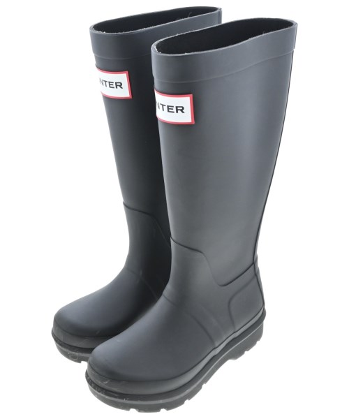 HUNTER ハンターレインシューズ レディース UK4(22.5糎位) 黒【中古】【古着】