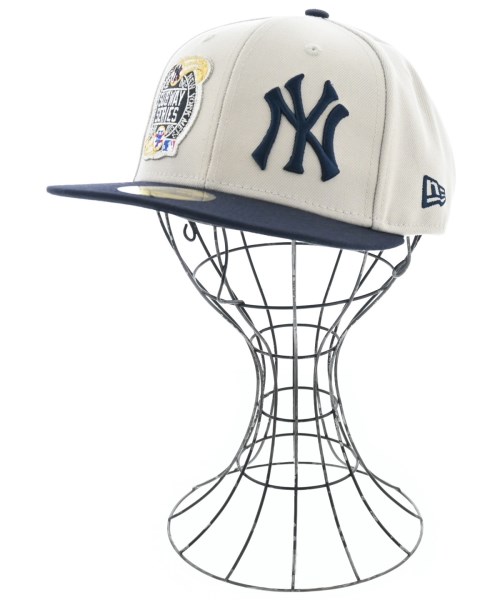 NEW ERA ニューエラ キャップ メンズ 57.7cm オフホワイトx濃紺 【中古】【古着】