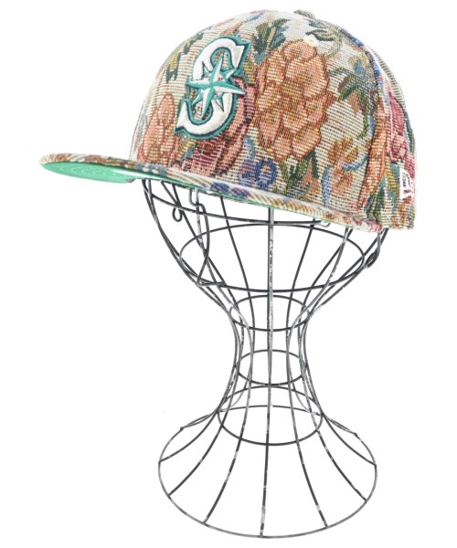 THE INCORPORATED ザインコーポレイテッド キャップ メンズ - ベージュx緑x赤等(総柄) 【中古】【古着】