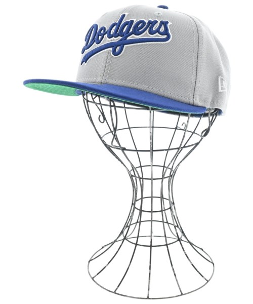 NEW ERA ニューエラ キャップ メンズ 58.7 グレーx青 【中古】【古着】