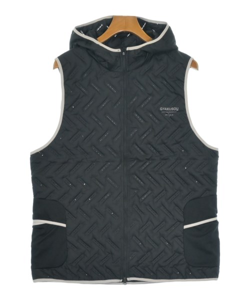 GYAKUSOU ギャクソウダウンジャケット/ダウンベスト メンズ XXL 黒【中古】【古着】