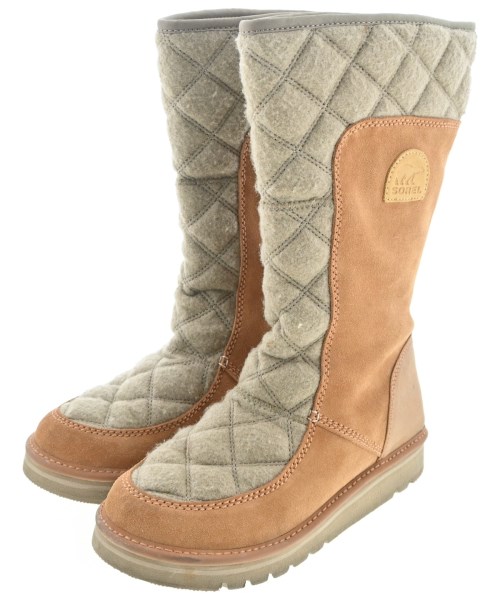 SOREL ソレル ブーツ レディース 25.5cm ベージュx茶 【中古】【古着】