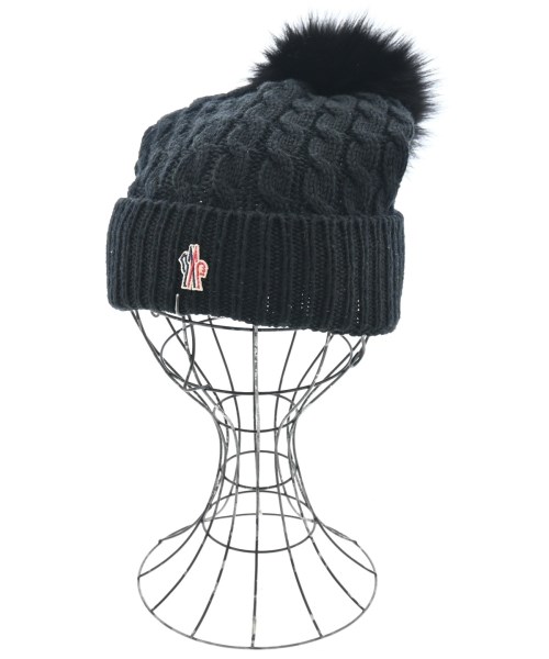MONCLER GRENOBLE モンクレールグルノーブル ニットキャップ・ビーニー レディース UNI 黒 【中古】【古着】