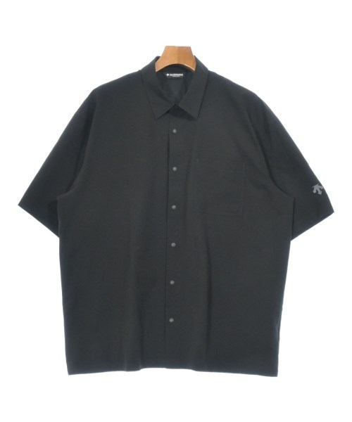 DESCENTE デサント カジュアルシャツ メンズ XO(XXL位) 黒 【中古】【古着】