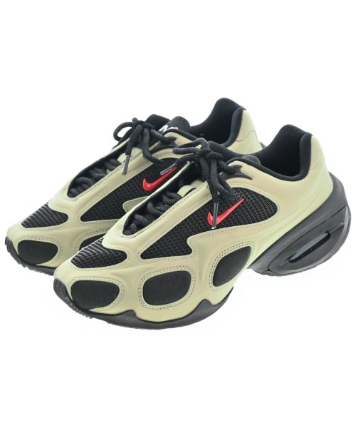 NIKE ナイキ スニーカー レディース 24.5cm カーキ系x黒 【中古】【古着】