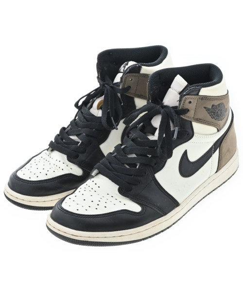 NIKE ナイキスニーカー メンズ 27.5糎 白x黒x薄墨色ベージュ【中古】【古着】