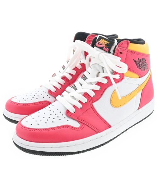 NIKE ナイキスニーカー メンズ 26.5糎 白xサクラ色x黄【中古】【古着】
