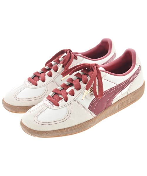PUMA プーマスニーカー メンズ 27糎 白x赤【中古】【古着】