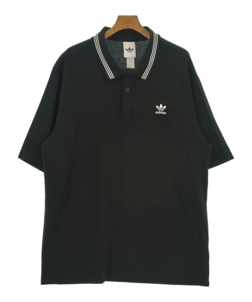 adidas アディダス ポロシャツ メンズ XXXL 黒 【中古】【古着】