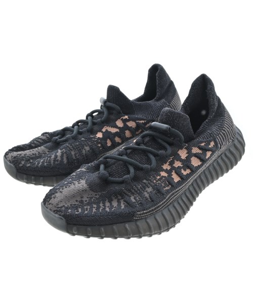 adidas アディダス スニーカー メンズ -(28cm位) 黒xベージュ(総柄) 【中古】【古着】