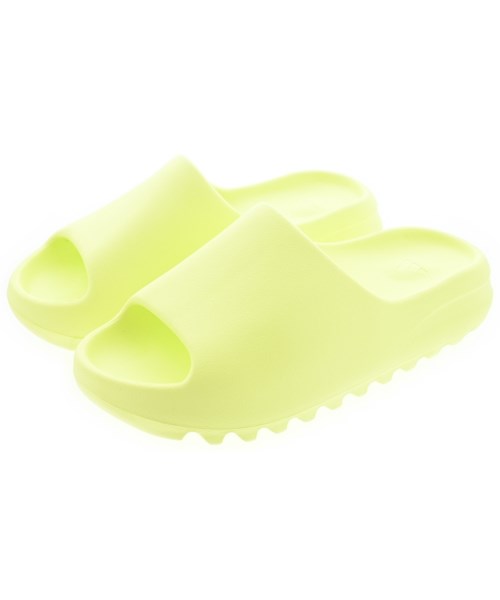 adidas アディダス サンダル レディース 25.5cm 黄緑 【中古】【古着】