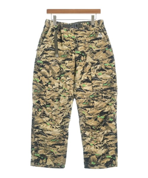NIKE ACG ナイキ エーシージーパンツ（余分の物） メンズ L ベージュx黒x緑等(総柄)【中古】【古着】