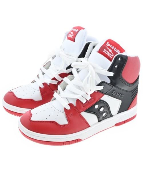 SAUCONY サッカニー スニーカー メンズ 8(26cm位) 赤x白 【中古】【古着】