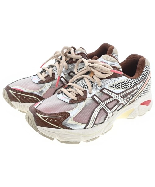 asics アシックス スニーカー レディース 23.5cm 茶xシルバーx白 【中古】【古着】