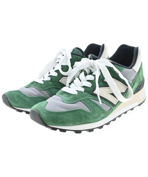 New Balance ニューバランス スニーカー メンズ 25cm 緑xグレー 【中古】【古着】