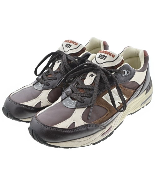 New Balance ニューバランススニーカー メンズ US9(27糎位) 茶xベージュ系【中古】【古着】