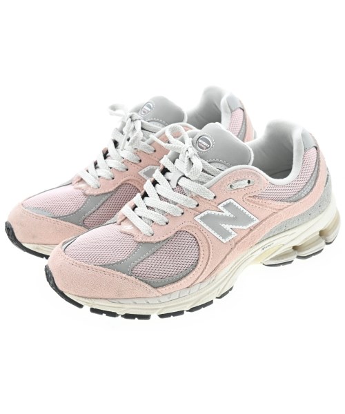 New Balance ニューバランススニーカー レディース 24cm ピンクxグレー【中古】【古着】