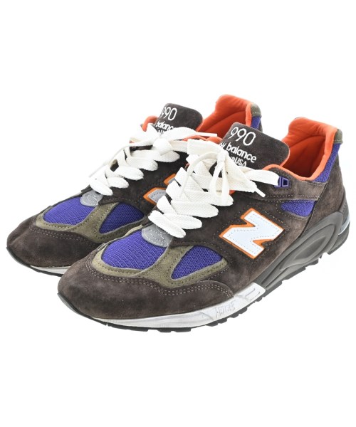 New Balance ニューバランススニーカー メンズ 28.5糎 茶x紫【中古】【古着】