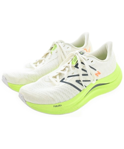 New Balance ニューバランス スニーカー メンズ 26cm オフホワイトx蛍光グリーン 【中古】【古着】 5,840円