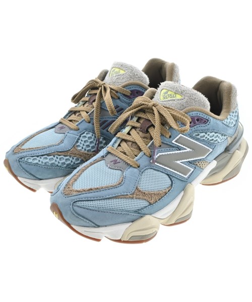 New Balance ニューバランススニーカー メンズ 27糎 青系x紫xベージュ【中古】【古着】