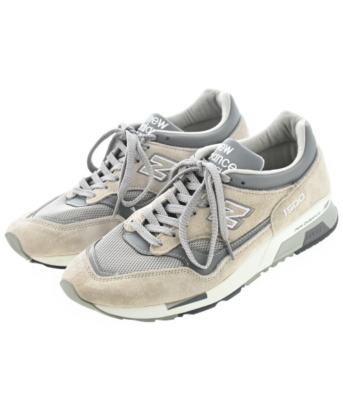 New Balance ニューバランススニーカー メンズ US8 1/2(26.5糎位) ベージュx薄墨色【中古】【古着】