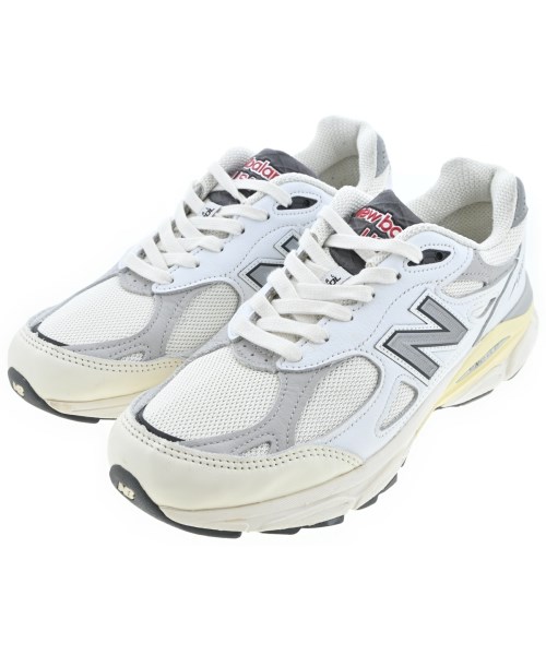 New Balance ニューバランススニーカー メンズ 26糎 白x薄墨色【中古】【古着】