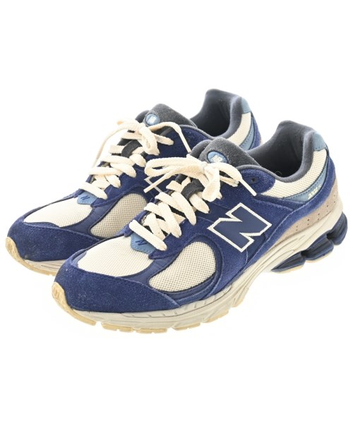 New Balance ニューバランススニーカー レディース 25.5糎 青x白x薄墨色【中古】【古着】