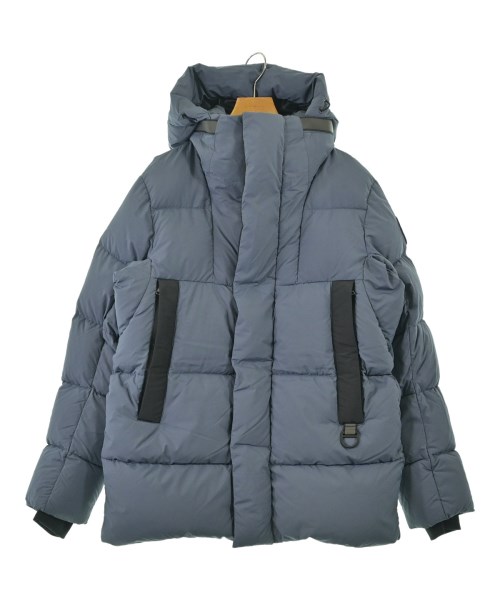 CANADA GOOSE カナダグースダウンコート メンズ M/M 青系x黒【中古】【古着】