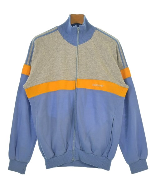adidas アディダススウェット メンズ M 青x薄墨色xオレンジ色【中古】【古着】