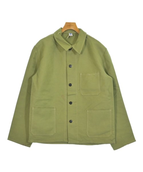 MILITARY ミリタリー カバーオール メンズ 52(XXL位) 緑 【中古】【古着】