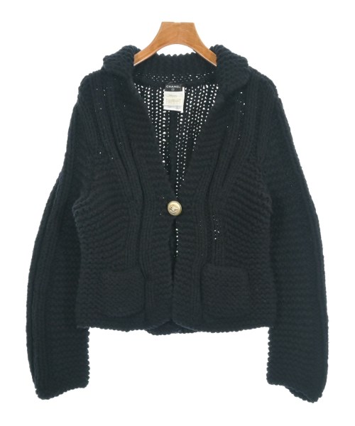 CHANEL シャネル カーディガン レディース 42(M位) 黒 【中古】【古着】