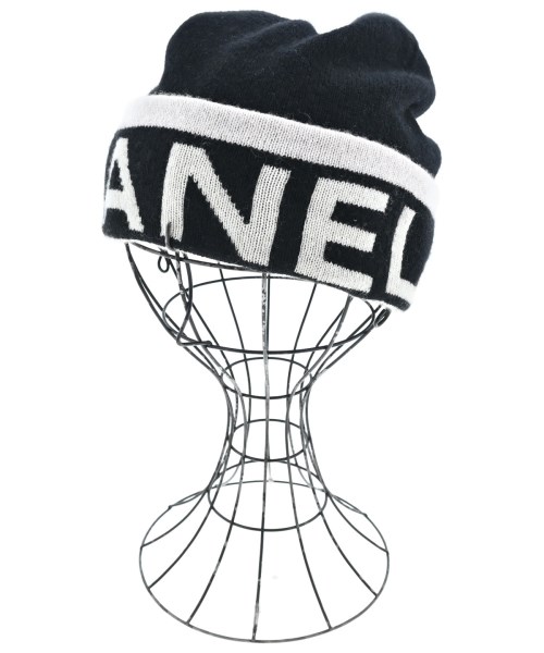 CHANEL シャネルニットキャップ・ビーニー レディース - 黒【中古】【古着】