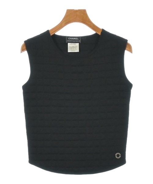 CHANEL シャネル ベスト レディース 36(XS位) 黒 【中古】【古着】