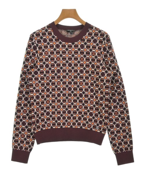 CHANEL シャネルニット・セーター レディース 34(XXS位) エンジxオレンジx黒(総柄)【中古】【古着】|RAGTAG(ブランド古着のラグタグ)