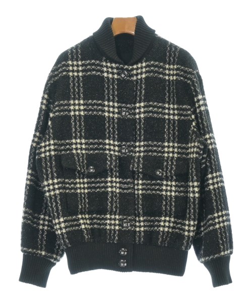 CHANEL シャネル ブルゾン（その他） レディース 40(M位) 黒xベージュ(チェック) 【中古】【古着】