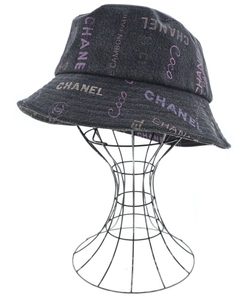 CHANEL シャネルハット レディース 60 こげ茶xピンクxベージュ等(総柄)【中古】【古着】|RAGTAG(ブランド古着のラグタグ)