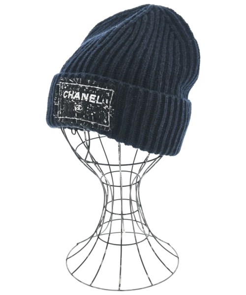 CHANEL シャネルニットキャップ・ビーニー レディース - 黒【中古】【古着】