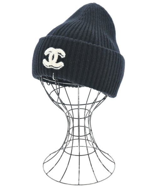 CHANEL シャネルニットキャップ・ビーニー レディース - 黒【中古】【古着】